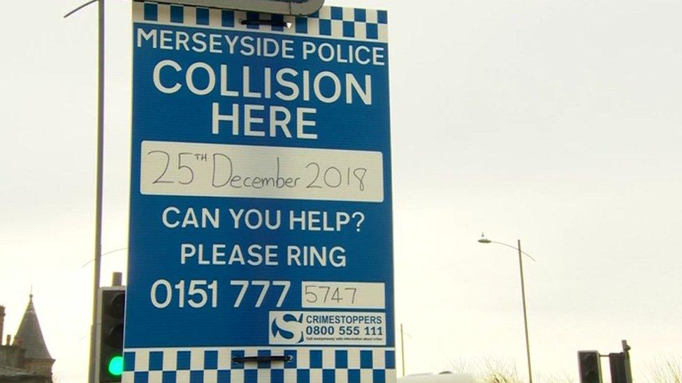 Merseyside Police witness appeal signs