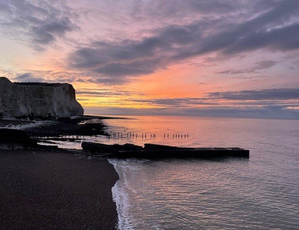 Sunrise over sea