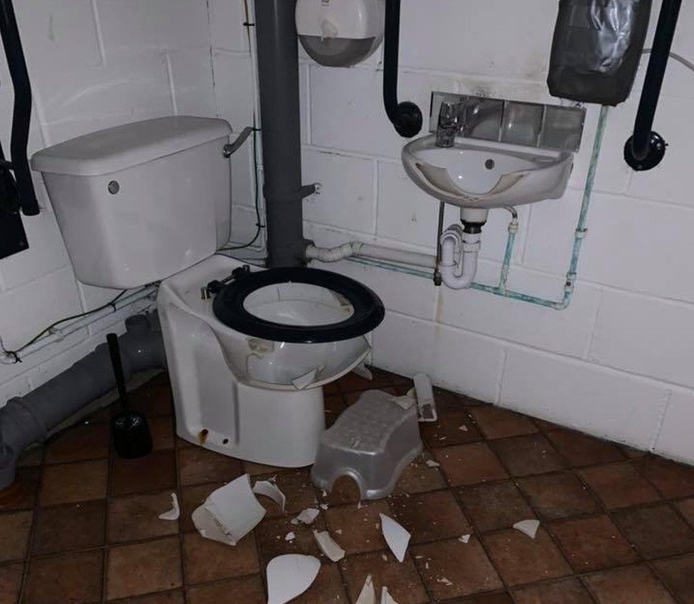 broken toilets