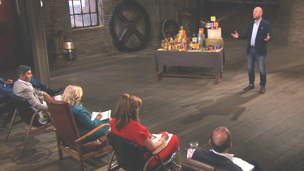 Andy Murray appearing on Dragons Den