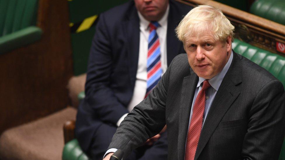 Boris Johnson in the Commons