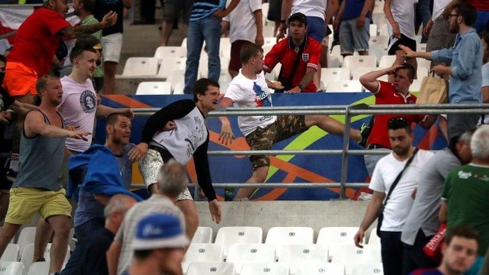 Violence at Russia v England match at Euro 2016