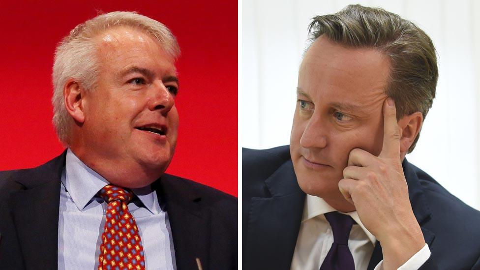 Carwyn Jones and David Cameron