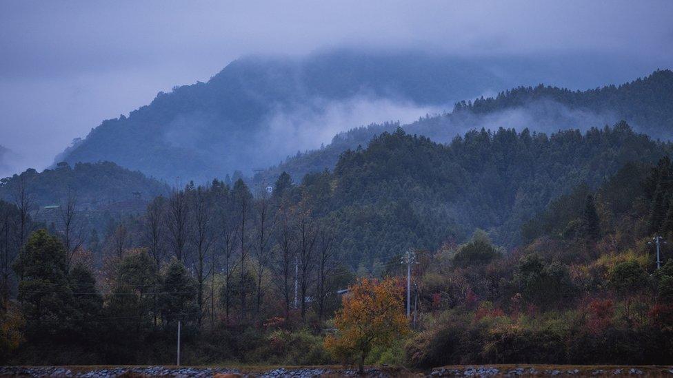 Mountains in Jiangxi province, China