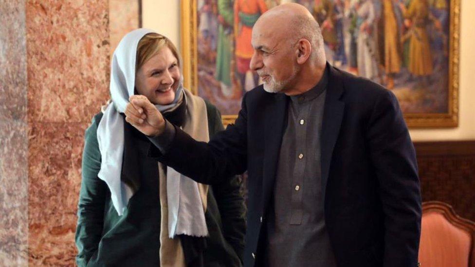 Martha Kearney with Afghan President Ashraf Ghani