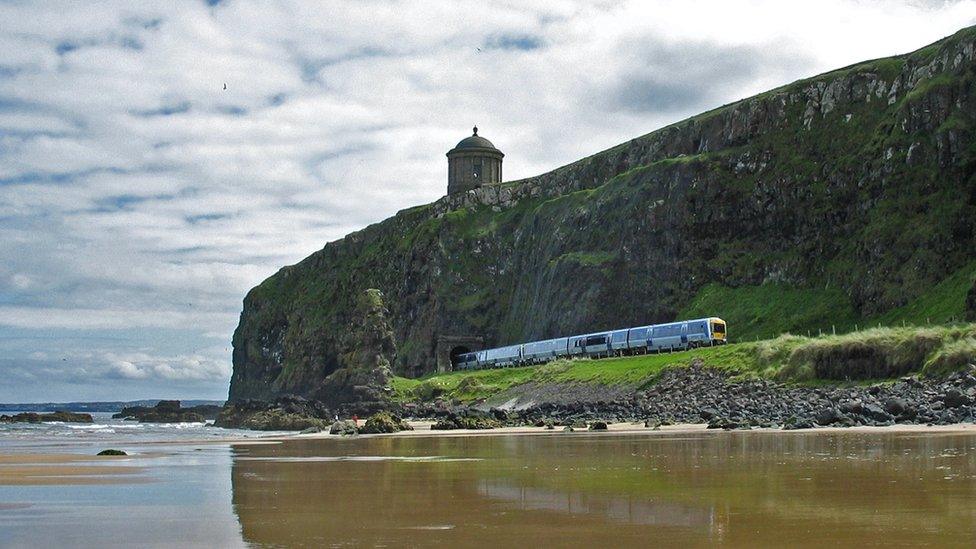 Translink train on north coast