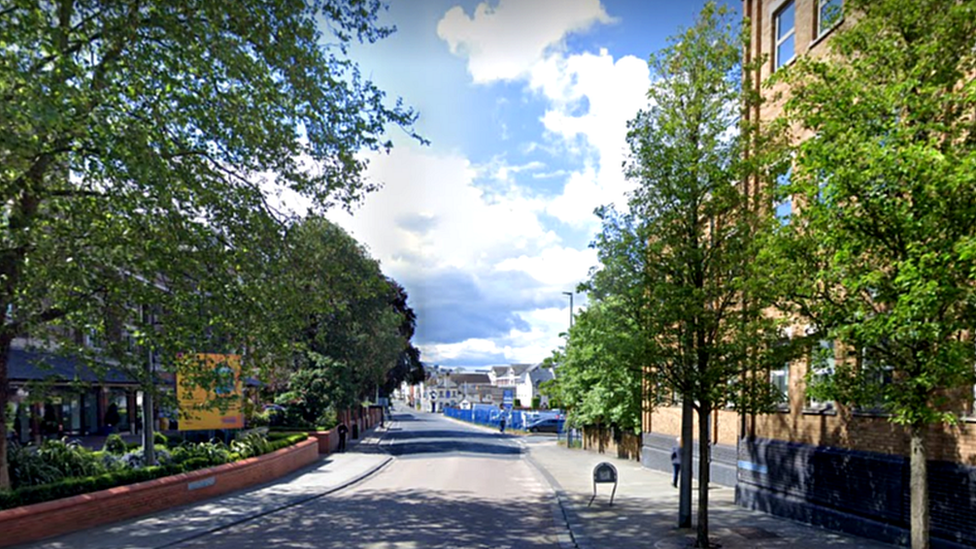 Looking down Southgate Street in Gloucester