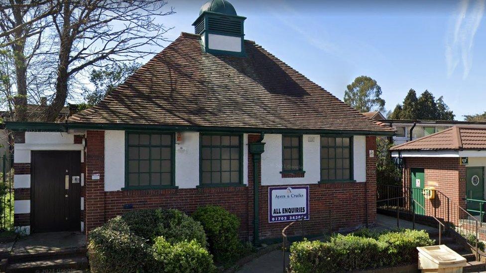 Former public conveniences on Crown Hill, Rayleigh in Essex