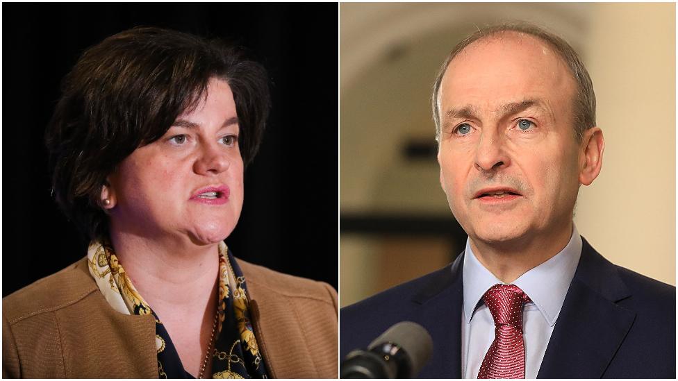 Arlene Foster and Micheal Martin