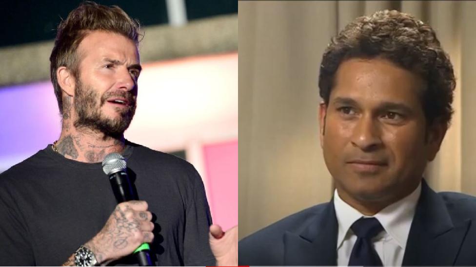 David Beckham and Sachin Tendulkar