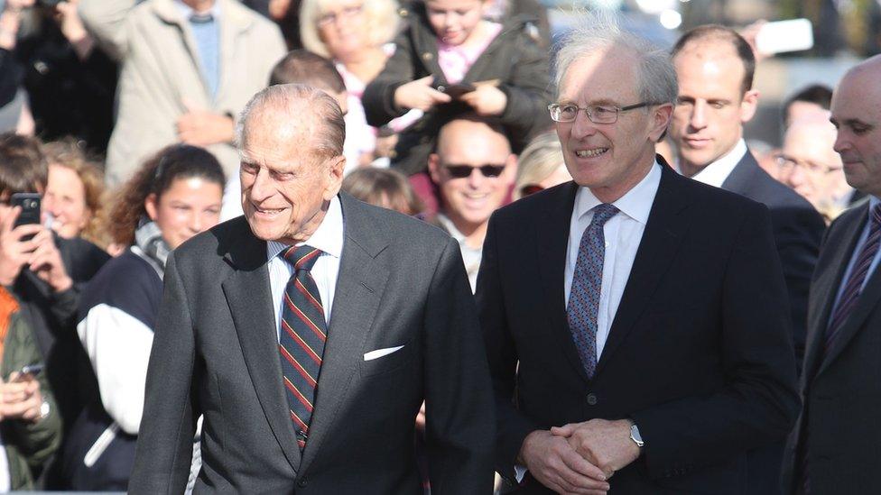 The Duke of Edinburgh at the i360 in Brighton