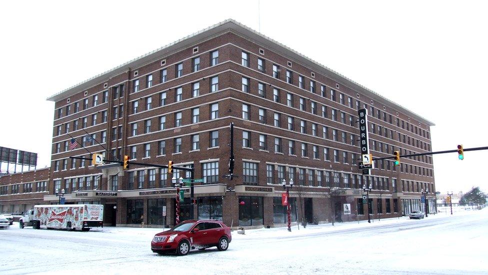 The Bancroft Building - a former hotel, now home to apartments and a cocktail bar - is an example of Saginaw's regeneration