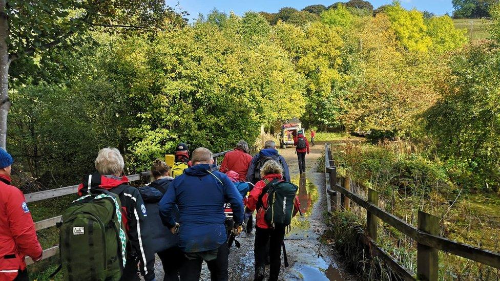 Edale Mountain Rescue at Ladybower Reservoir