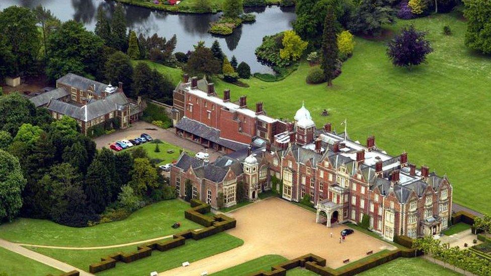 Aerial view of Sandringham Estate