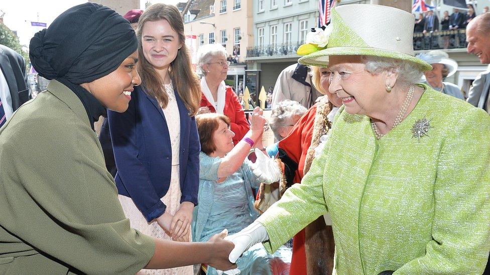 Nadiya Hussain and the Queen