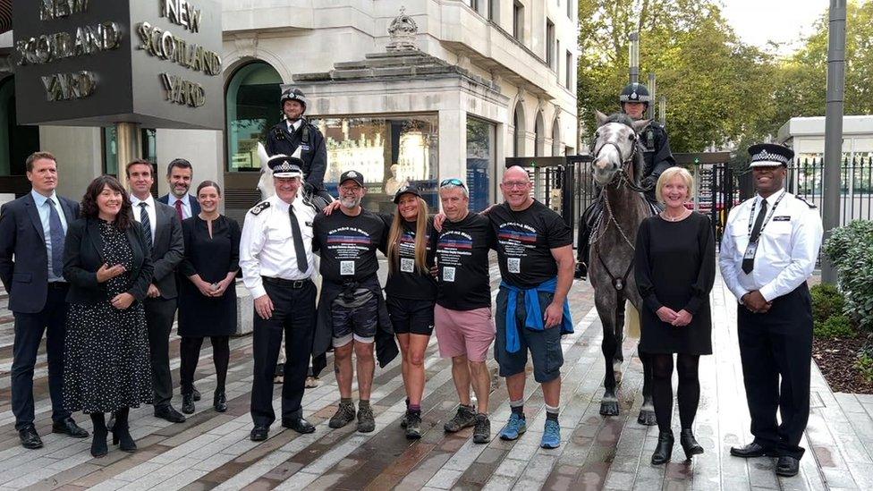 The group at New Scotland Yard