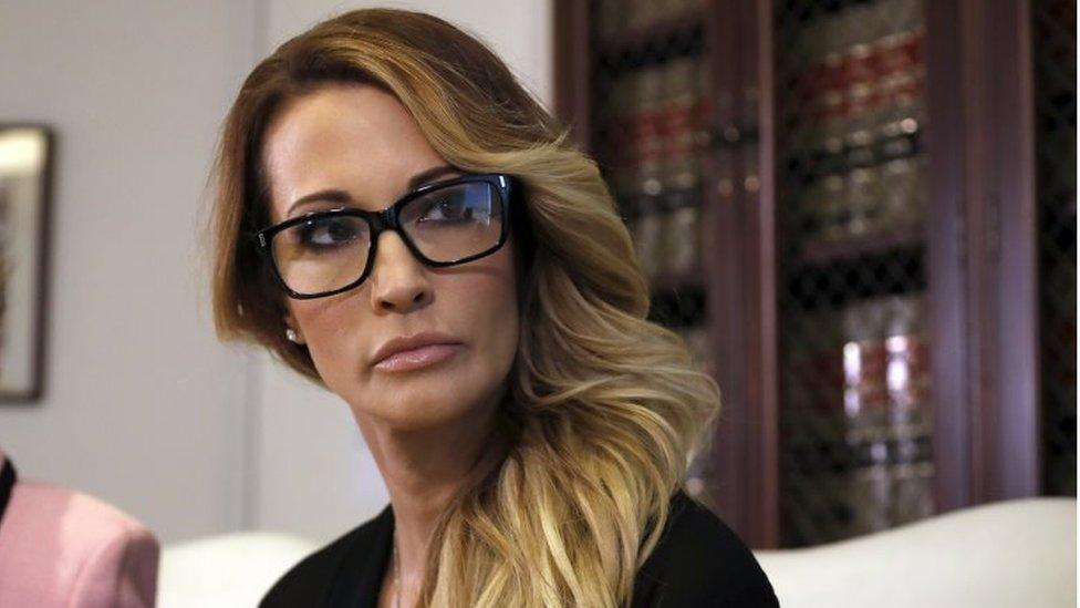 Jessica Drake, who accused Mr Trump of groping her 10 years ago, 22 October 2016