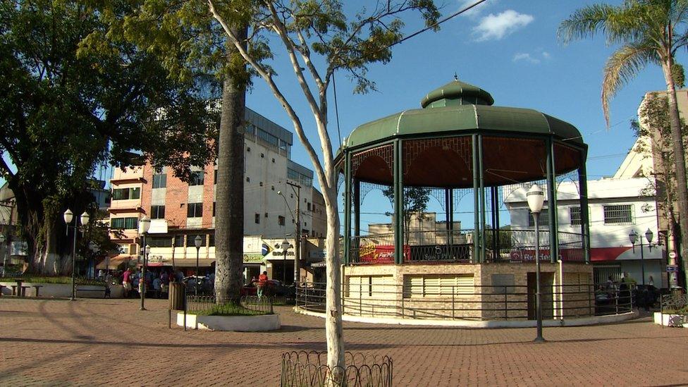 Empty square in Barão de Cocais