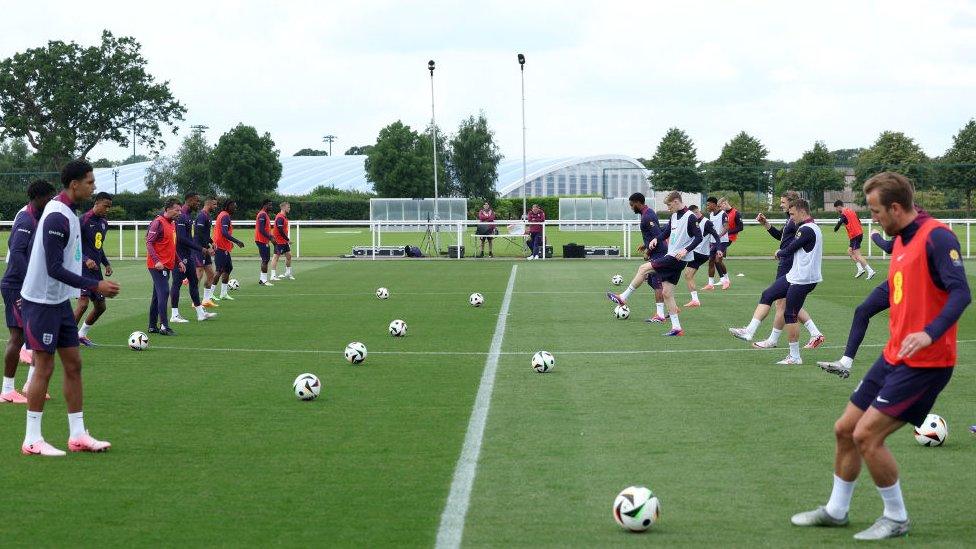 England team training