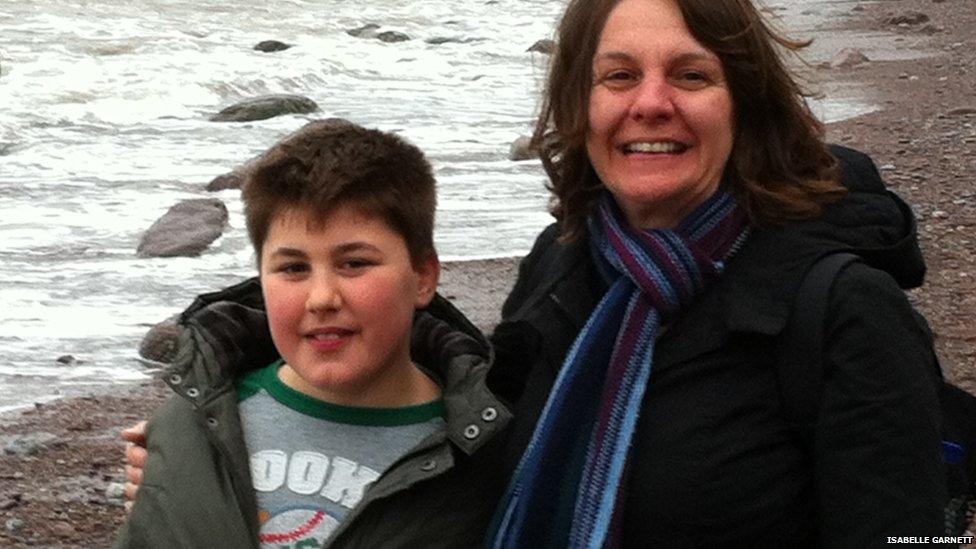 Matthew and his mum