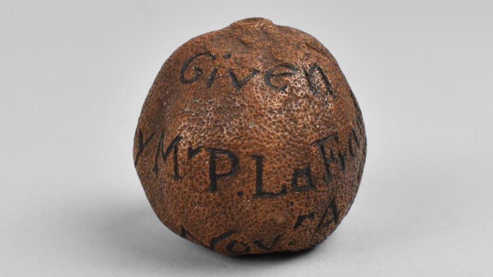 Lemon with inscription