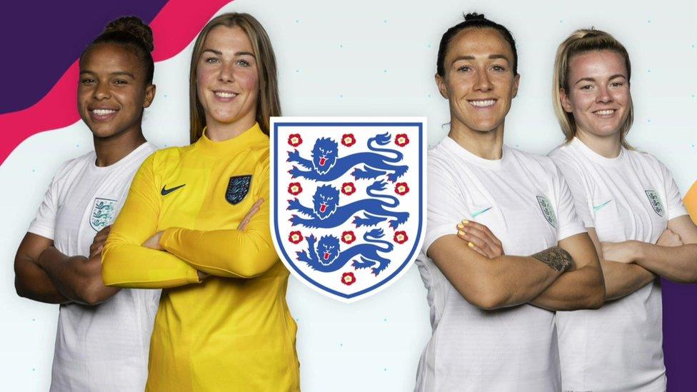 England Women's euros team