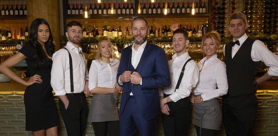 The staff in the new First Dates restaurant