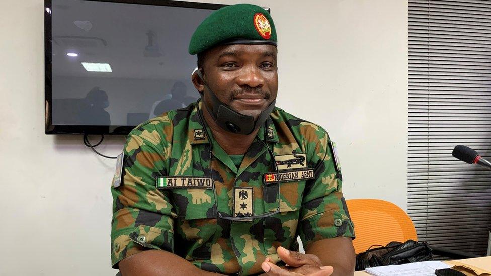 Brig Gen Ahmed Taiwo attends judiciary panel in Lagos on 14 November 2020