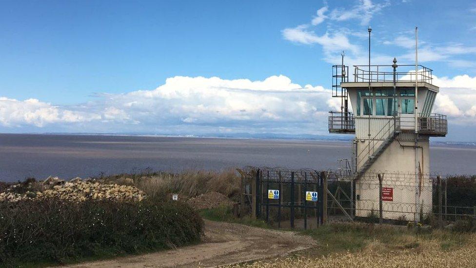 The device was found off Lilstock Range, once used as a Royal Navy firing range