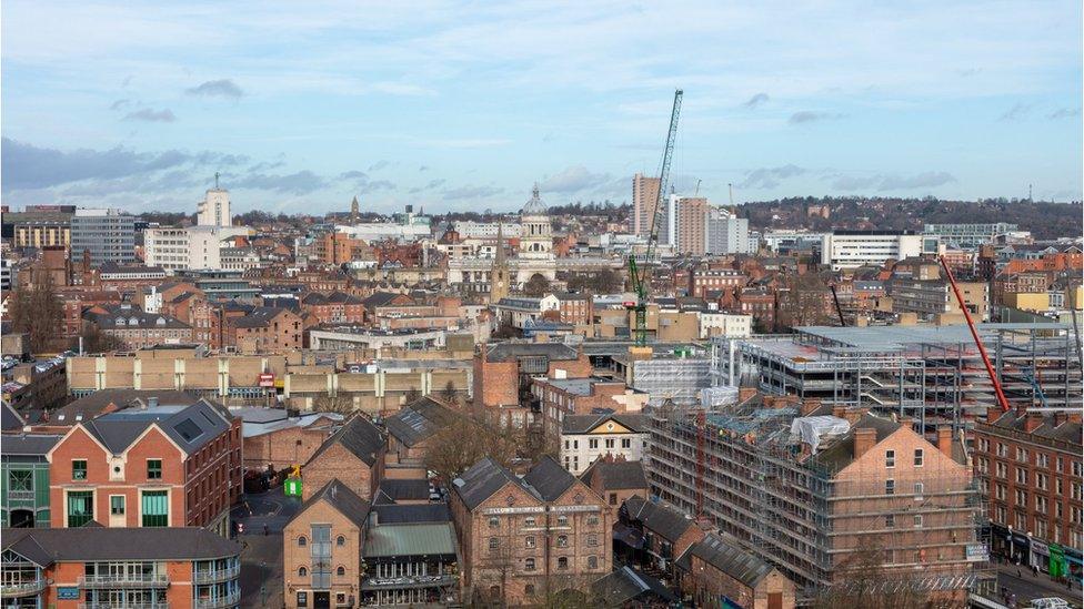 Nottingham skyline