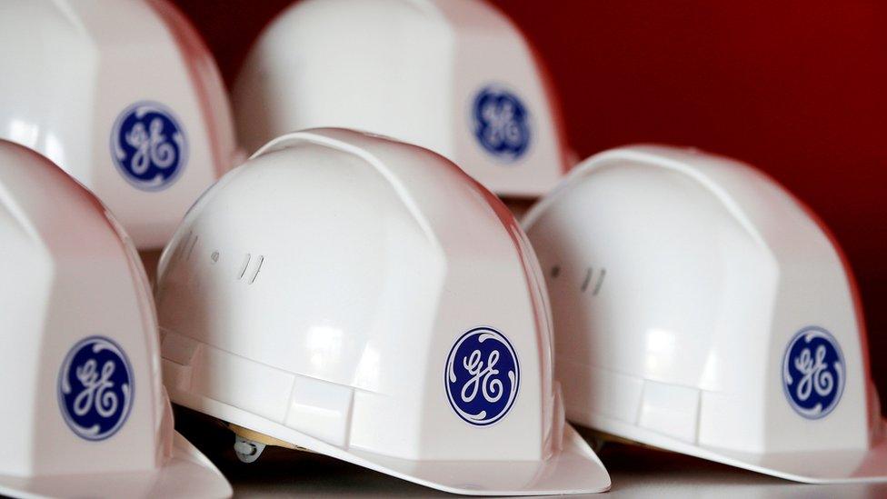 GE hardhats