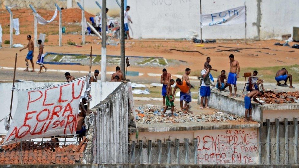 Riot at Alcacuz prison in Natal, Brazil, 20 Jan 2017