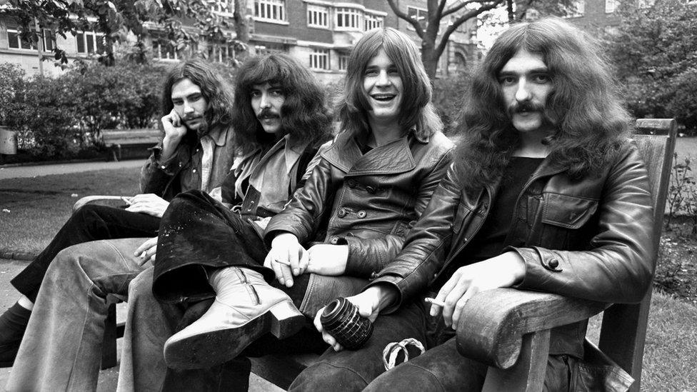 Black Sabbath, 1970: (L-R) Bill Ward, Tony Iommi, Ozzy Osbourne, Geezer Butler