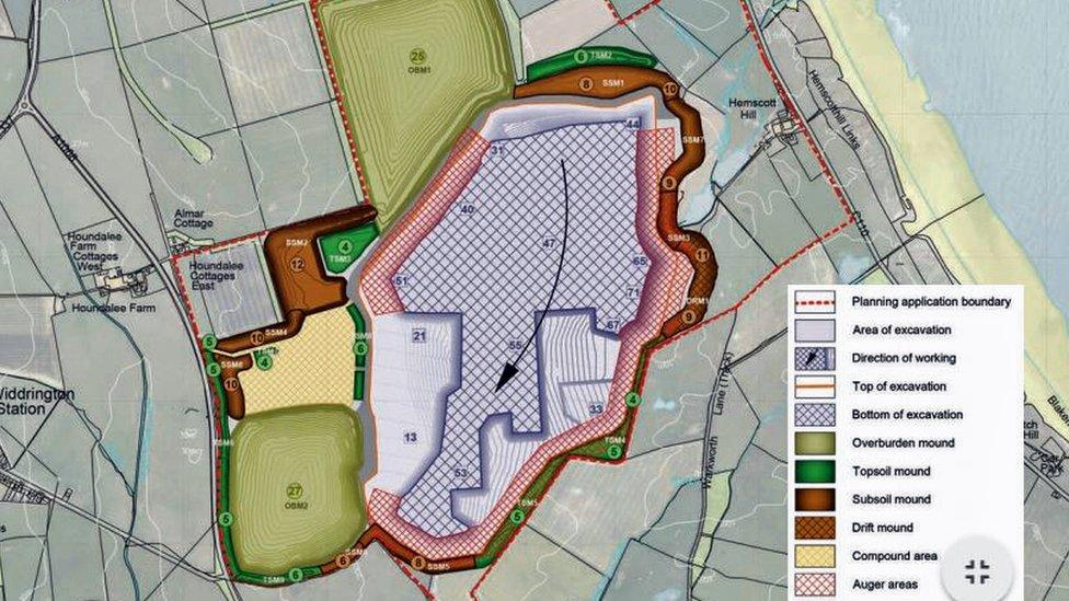 Map of mine area, from Banks Group