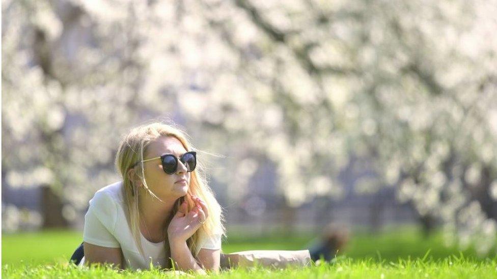 Woman in Green Park London