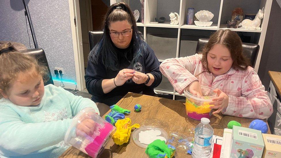 Charlotte, Heather and Abigail