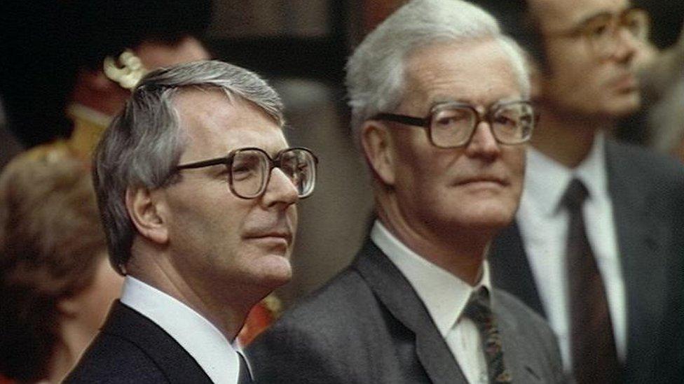 John Major and Douglas Hurd