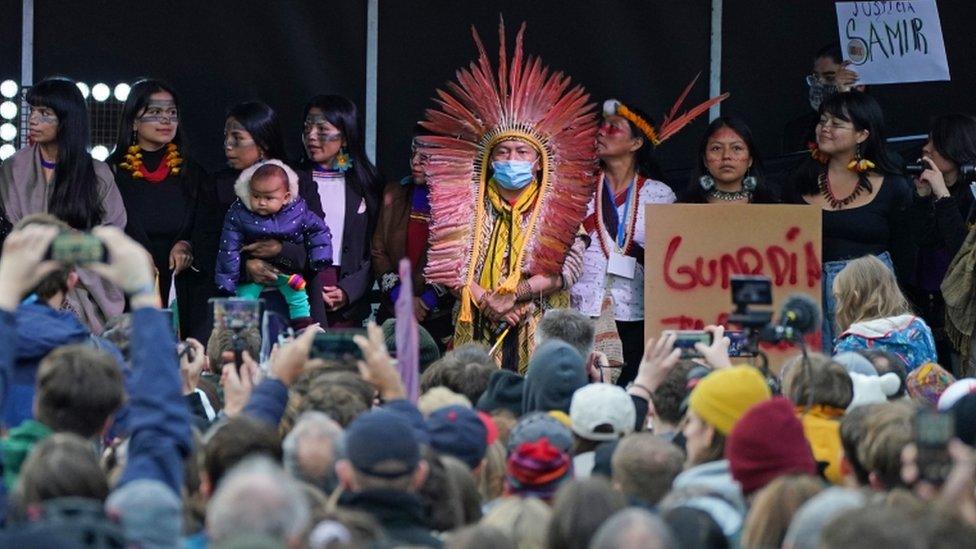 Indigenous activists from Brazil