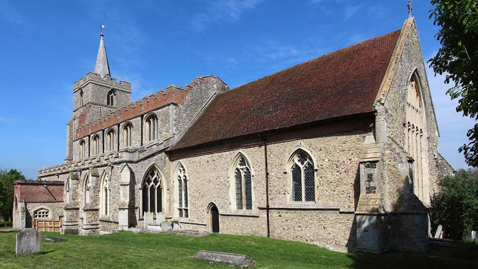 Exterior St Mary's church, Stebbing, 2014