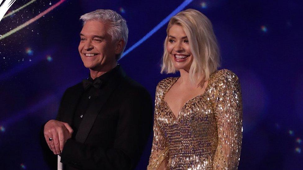 Hosts Phillip Schofield and Holly Willoughby.