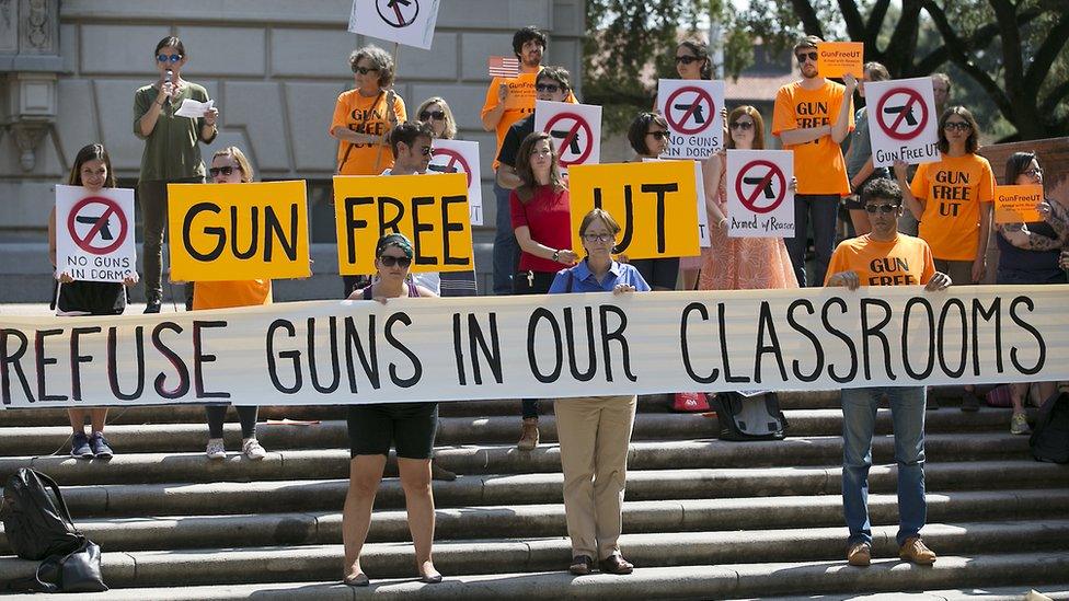 University of Texas anti-gun protest (file photo)