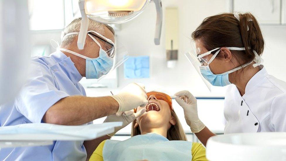 patient getting dental treatment