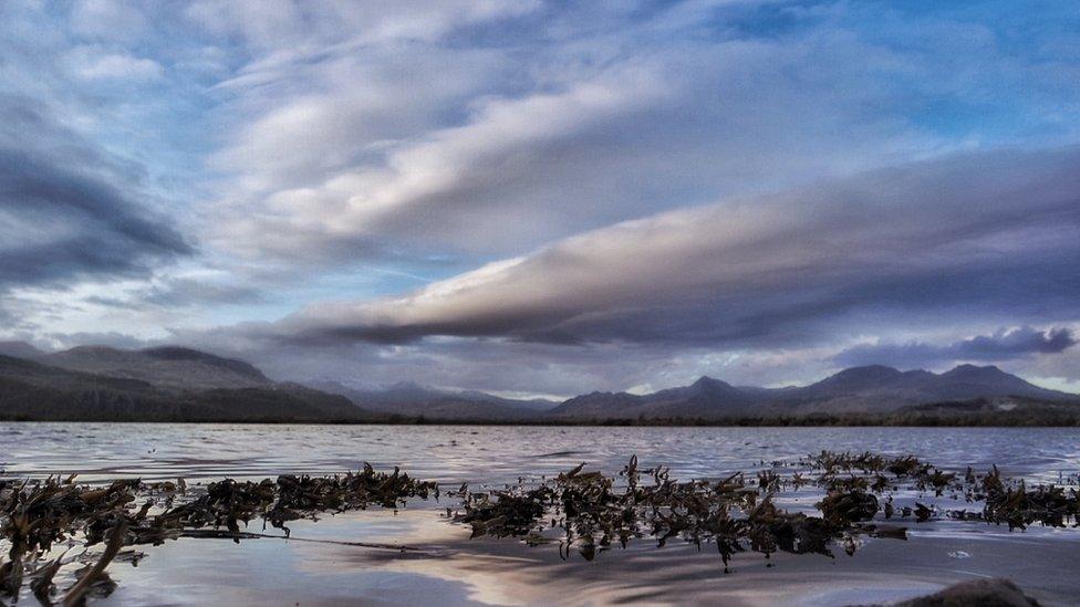 Sian Davies took this picture while walking along the Cob in Porthmadog