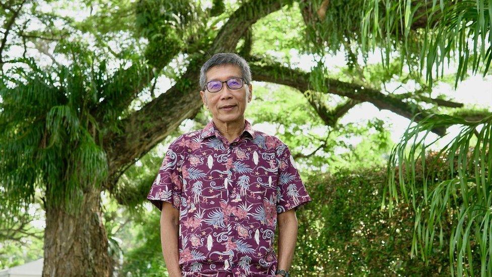 Russell Heng in Singapore's Esplanade Park