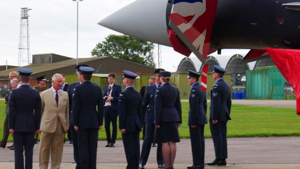 King Charles at RAF Coningsby