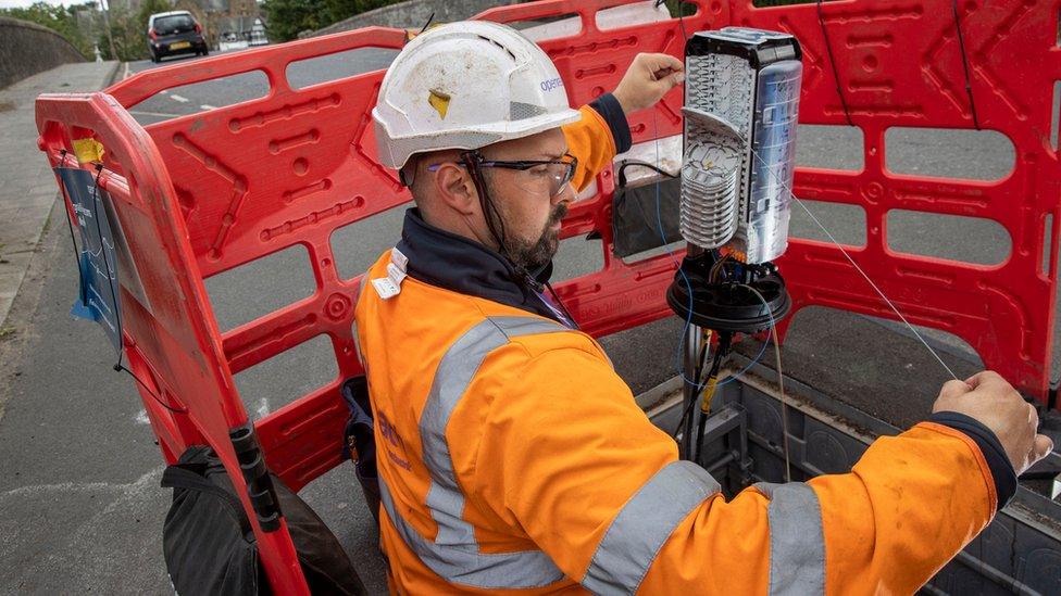 An engineer working for openreach