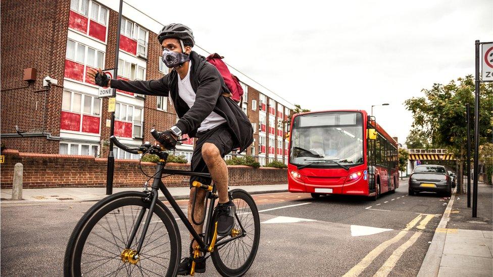 A cyclist