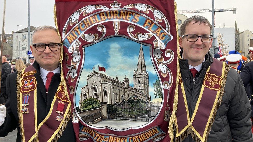 Apprentice Boys on parade in Derry in December 2023