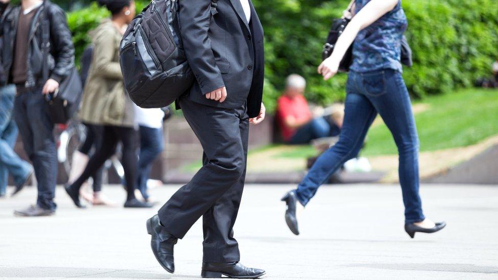 People walking