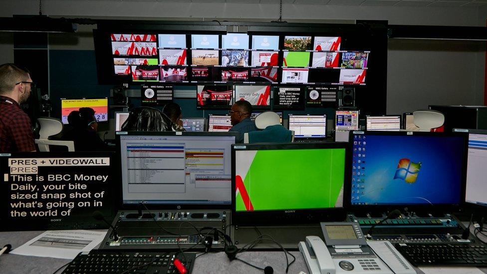 Studio gallery at BBC Nairobi bureau